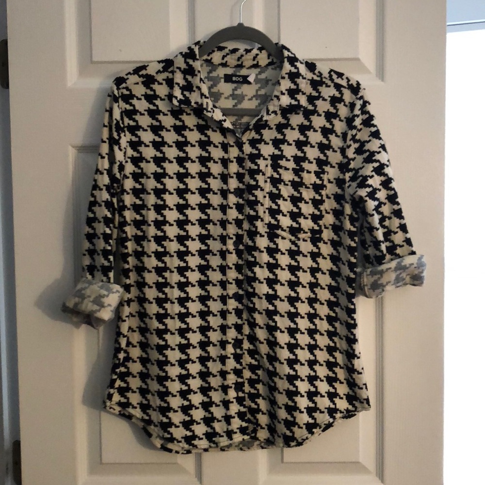 Bdg Houndstooth Button Up